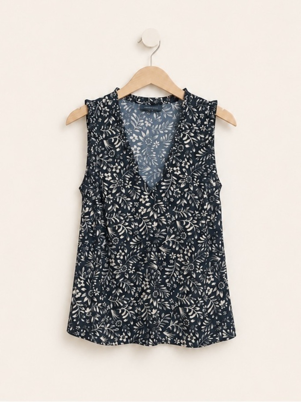 ModCloth Floral Ruffle Blouse
